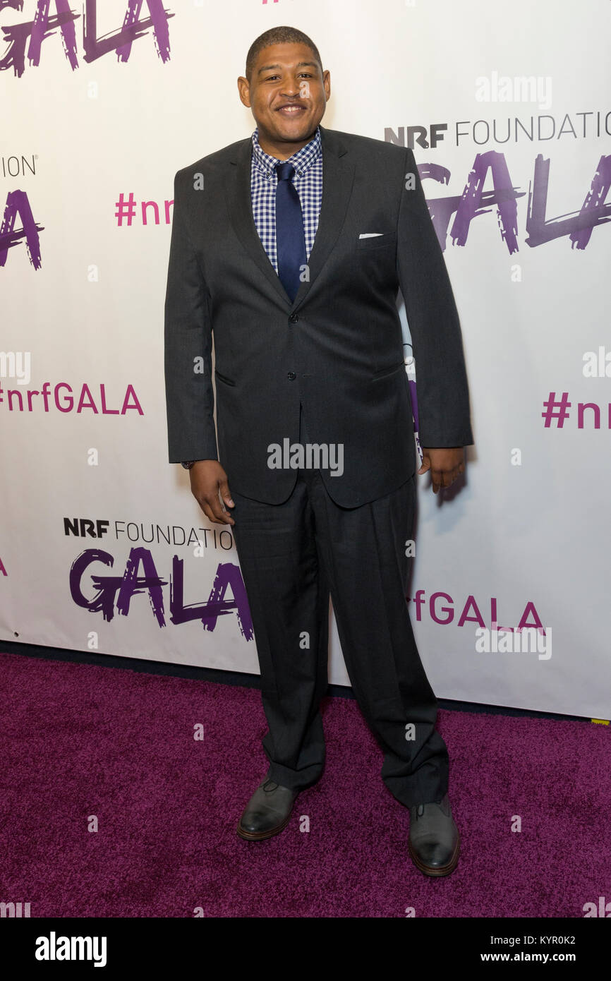 New York, NY - January 14, 2018: Omar Miller attends 2018 National retail federation foundation gala at Pier 60 Stock Photo