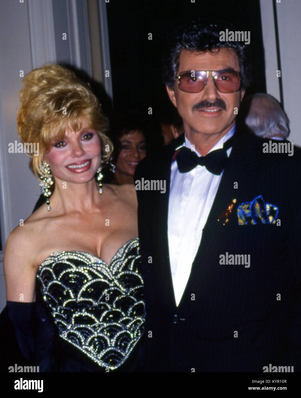 Burt Reynolds and Loni Anderson photographed in the 1990 's.   © RTBoas/ MediaPunch Stock Photo