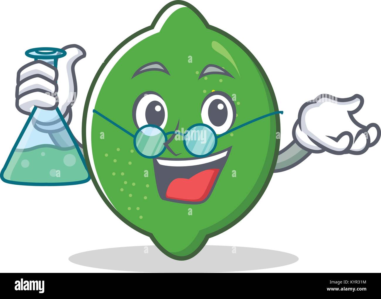 Professor lime character cartoon style Stock Vector Image & Art - Alamy