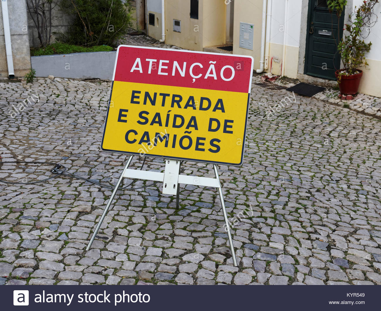 Portuguese Road Sign Stock Photos & Portuguese Road Sign Stock Images