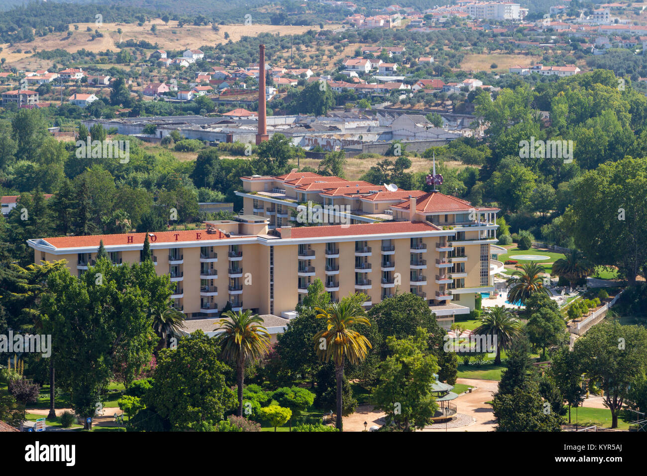 View of Hotel of Tomar, Portugal Stock Photo