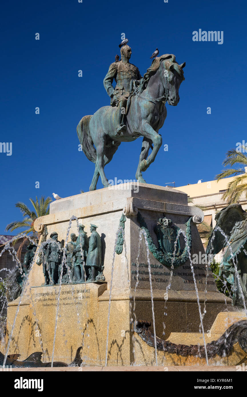 Monument of Miguel Primo de Rivera, Plaza del Arenal, Jerez, Spain Stock Photo
