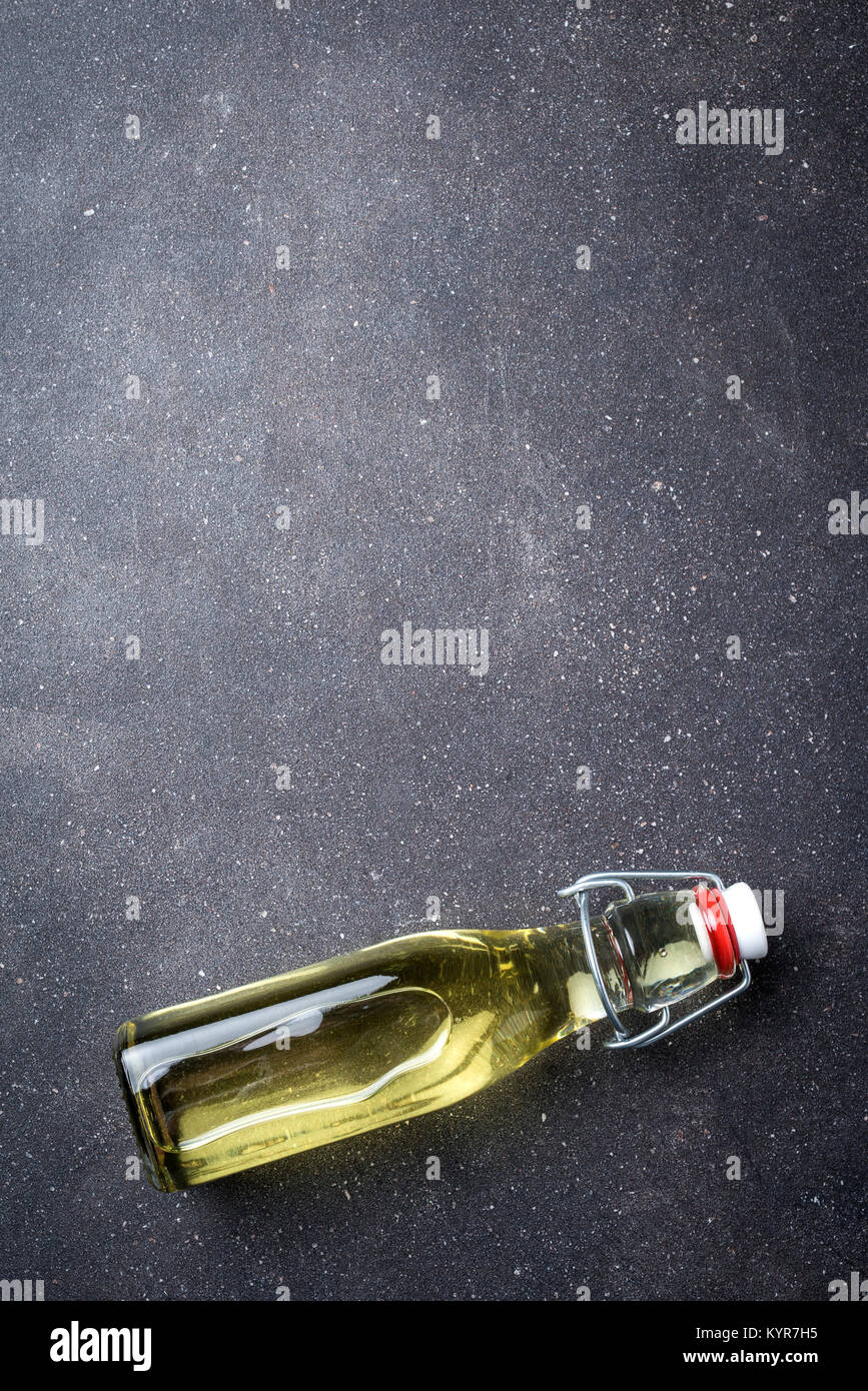 Olive oil bottle. Food background Stock Photo - Alamy