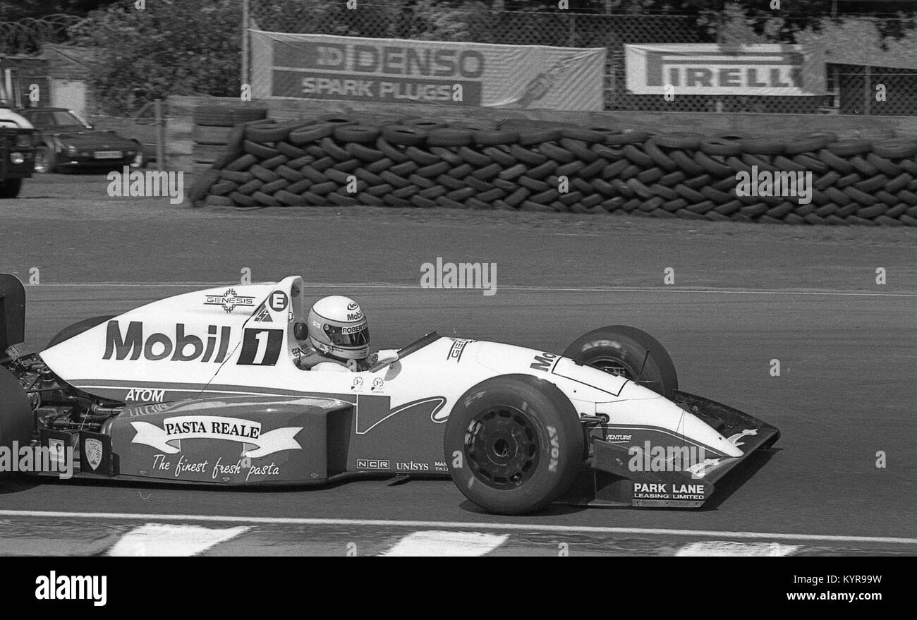 Jason Elliott, Madgwick International, Reynard 91D, Brirish Formula 2 Championship, Oulton Park, July 19th 1992 Stock Photo