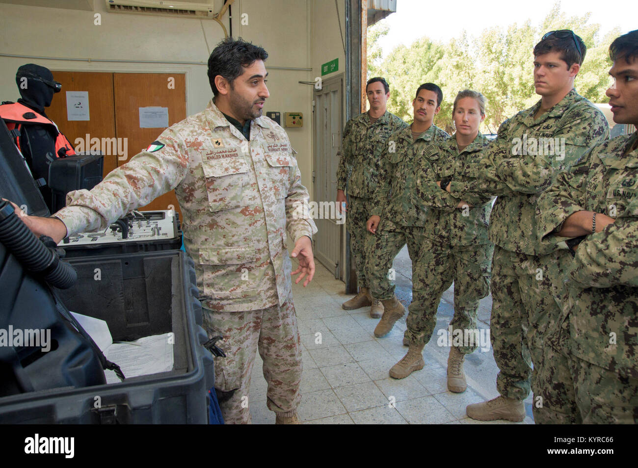 Mohammed AlAhmad Naval Base, KUWAIT (Jan. 7, 2018) U.S. Navy explosive
