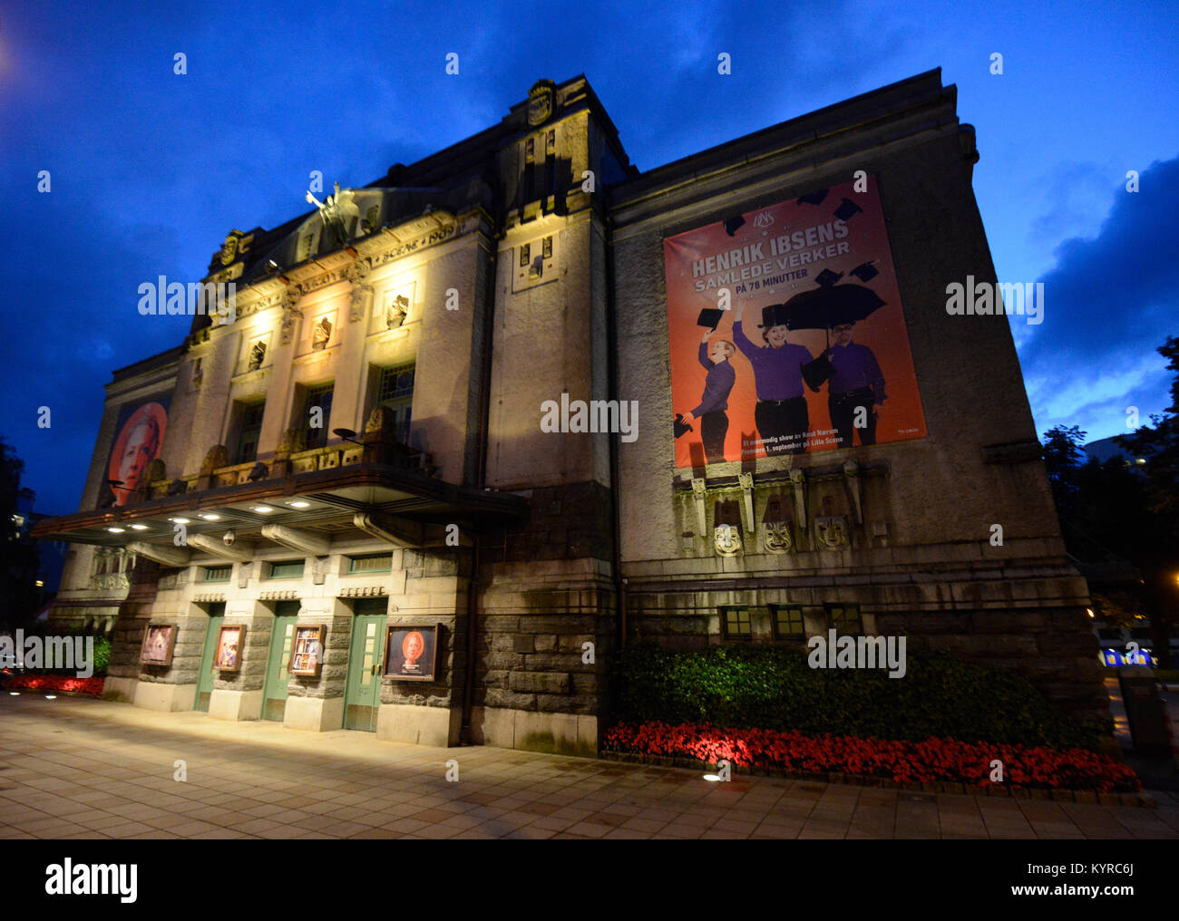 The National Stage (Den Nationale Scene), Bergen, Norway Stock Photo