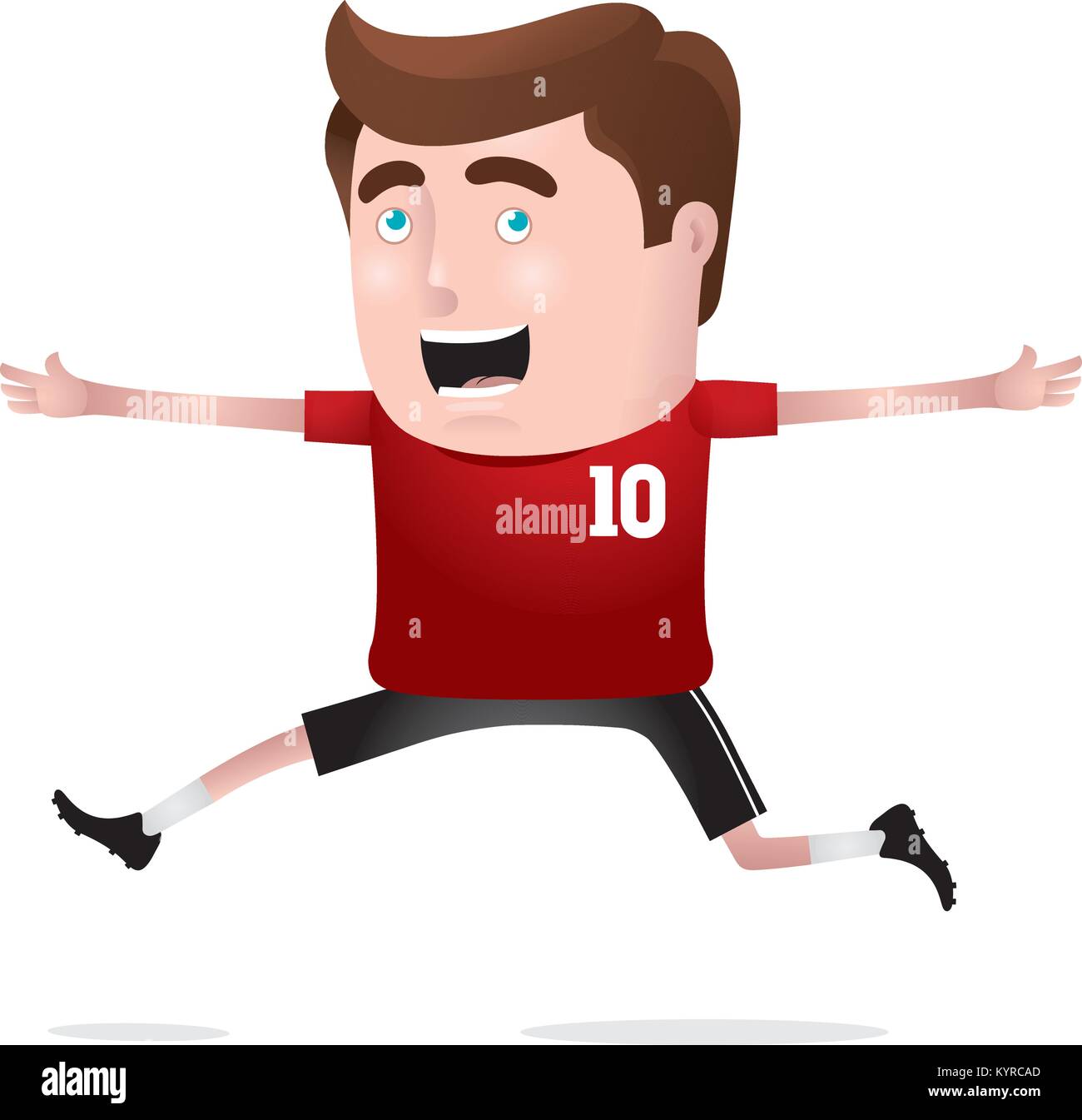 Businessman presenting a nice bar chart. Vector illustration Stock