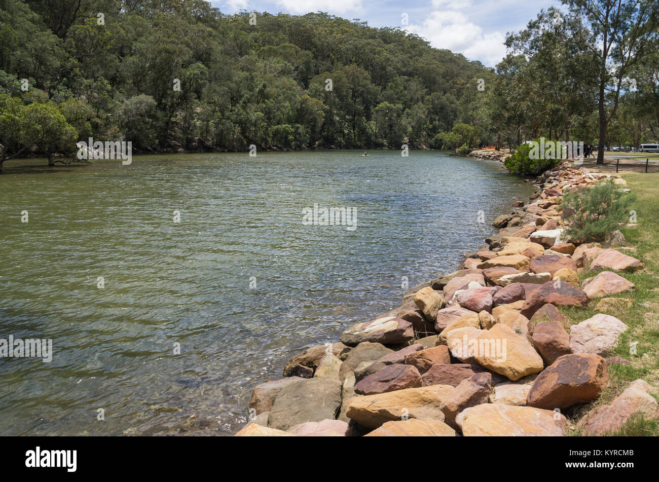 Apple Tree Creek picnic area in Ku Ring Gai Chase National Park just north of Sydney, Australia Stock Photo