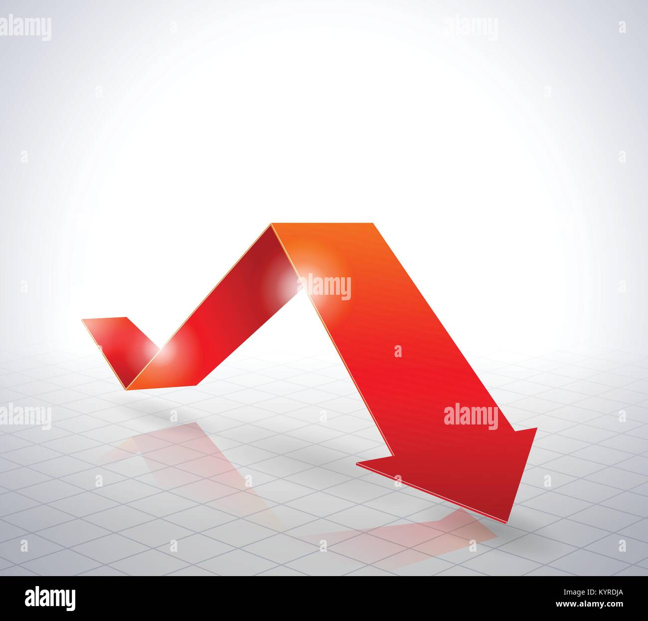 Red business graph arrow Stock Vector Images - Alamy