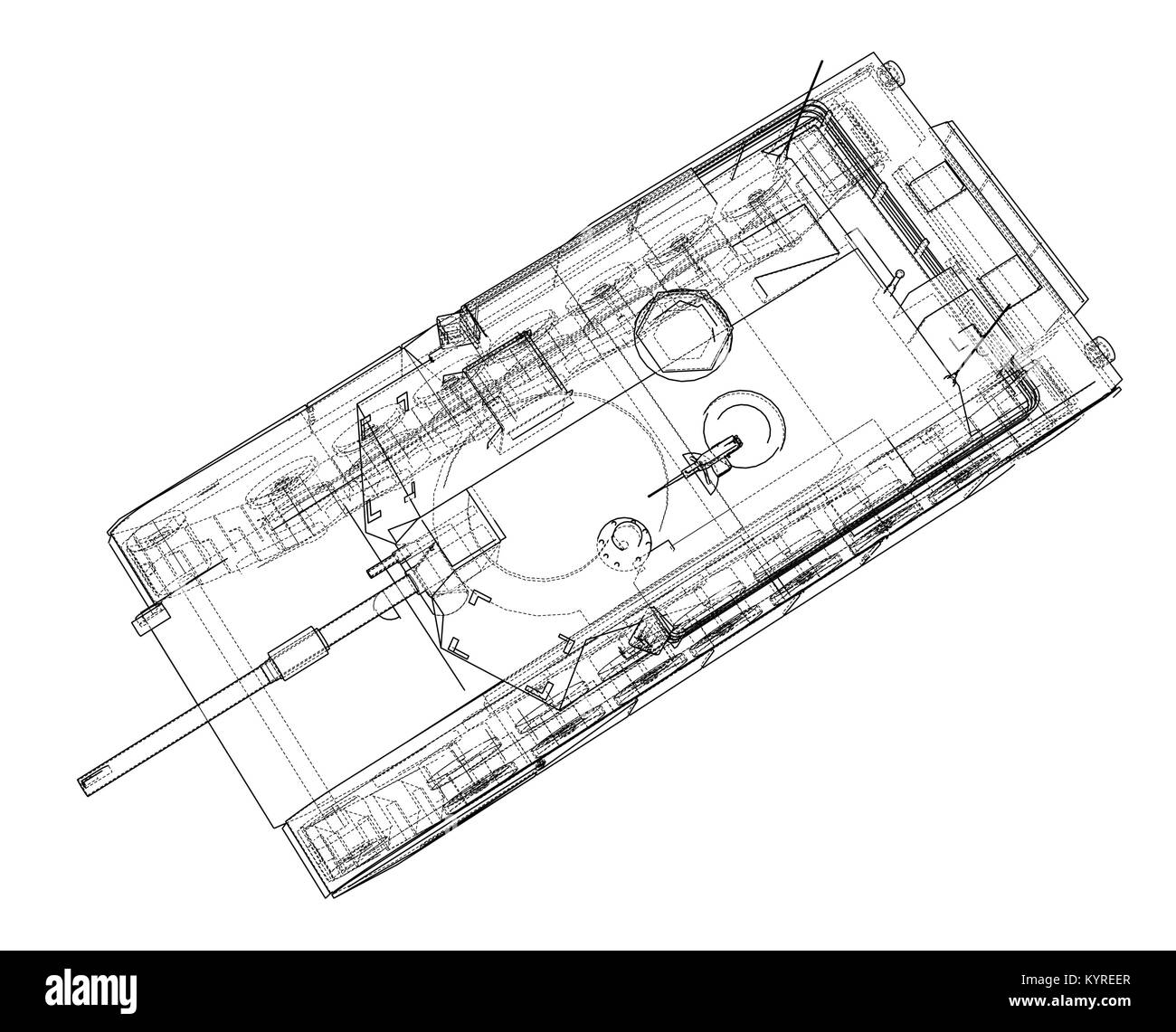 Artillery blueprint Cut Out Stock Images & Pictures Alamy