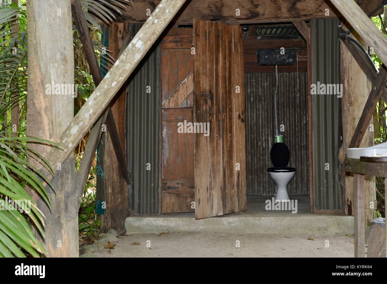 Toilet or outback dunny in an old style wooden building hires stock photography and images Alamy