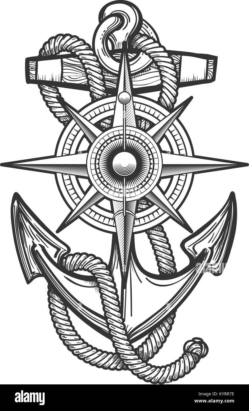 Discover 83+ compass nautical star tattoo best - in.cdgdbentre