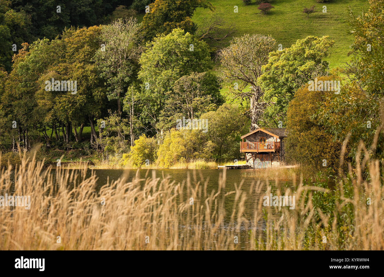 The boat house near Pooley Bridge on Ullswater, the Lake District