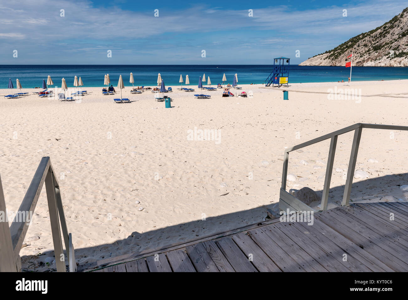KEFALONIA GREECE September 30 2017 Beautiful Myrtos Beach With kefalonia-greece-september-30-2017-beautiful-myrtos-beach-with