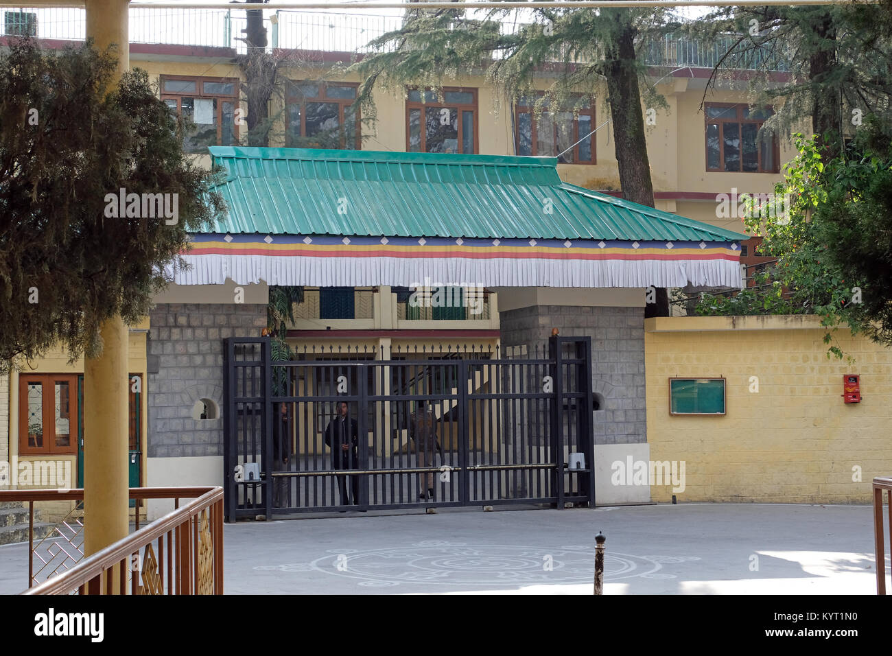 The compound of The Dalai Lama at the Tibetan Government in Exile, Daramshala, India Stock Photo