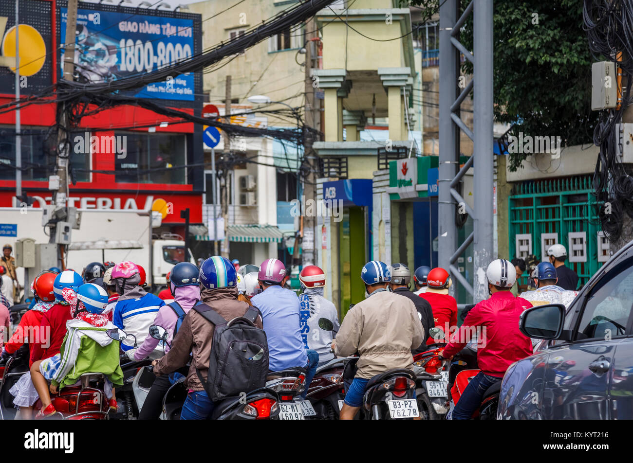 Crossing Street Ho Chi Minh, Vietnam Editorial Photo - Image of