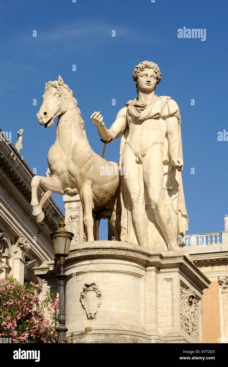 Italy, Rome, Campidoglio, statue of Castor Stock Photo