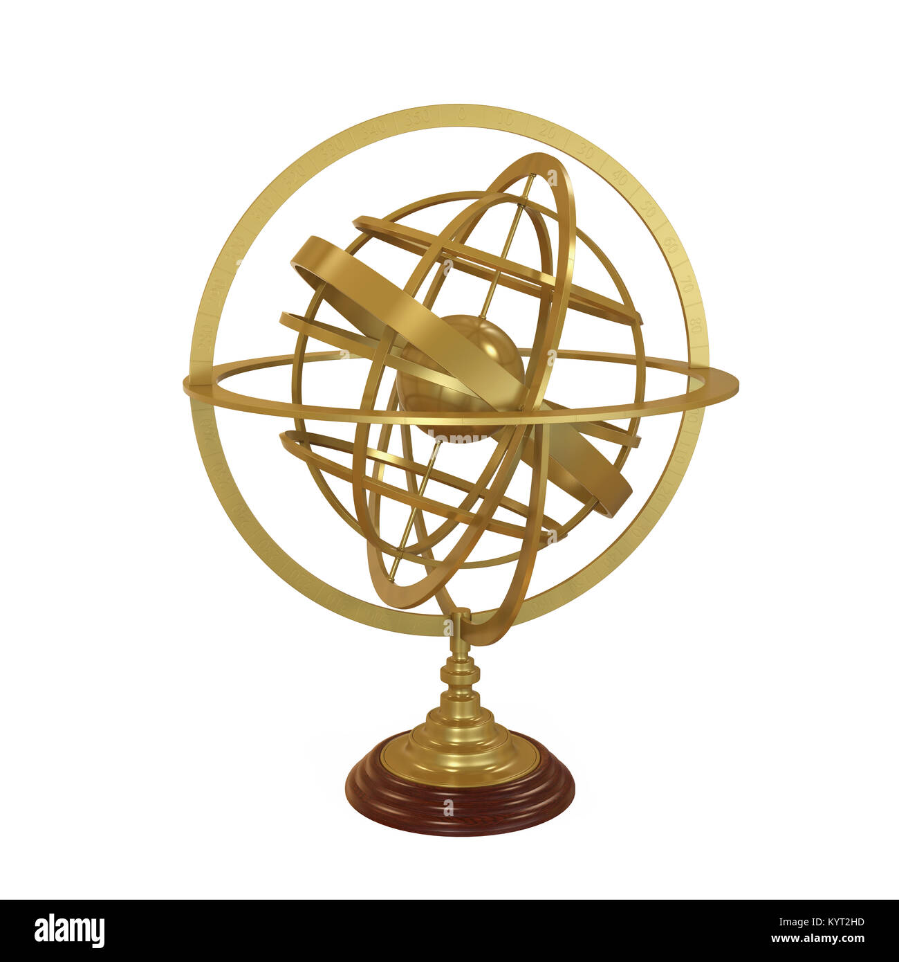 Armillary Sphere Isolated Stock Photo - Alamy
