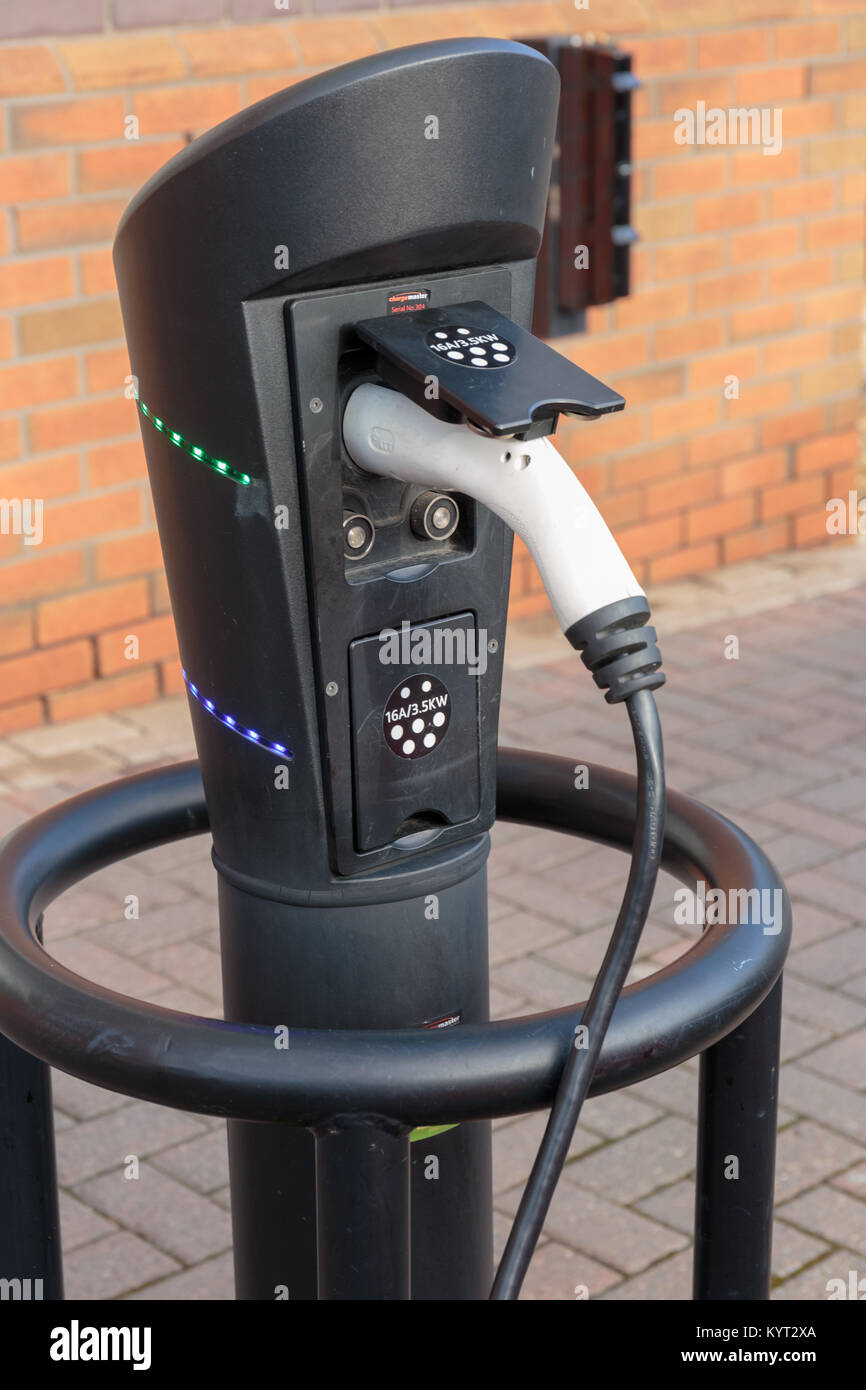 electric car charging points Stock Photo Alamy