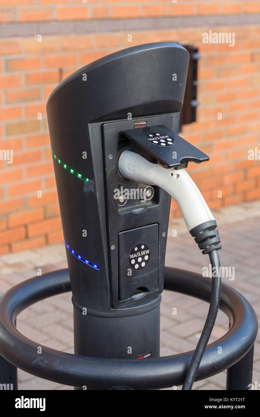 electric car charging points Stock Photo Alamy