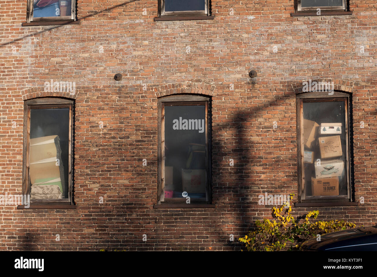Brick warehouse in Pittsfield Massachusetts Stock Photo Alamy