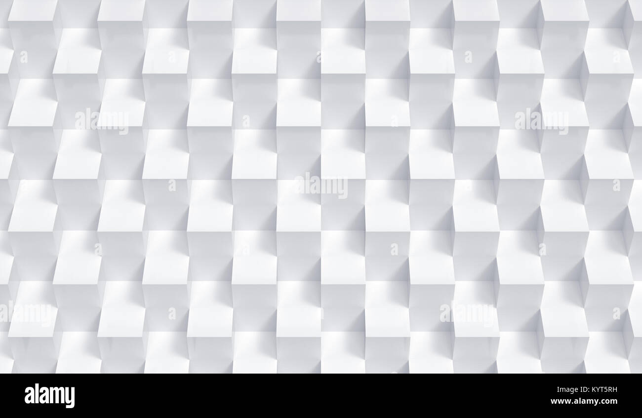White cubes background, neat geometric pattern in 3d render Stock Photo ...