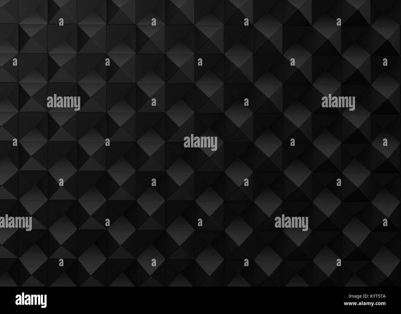 Black geometric background, cubes pattern in 3d render Stock Photo - Alamy