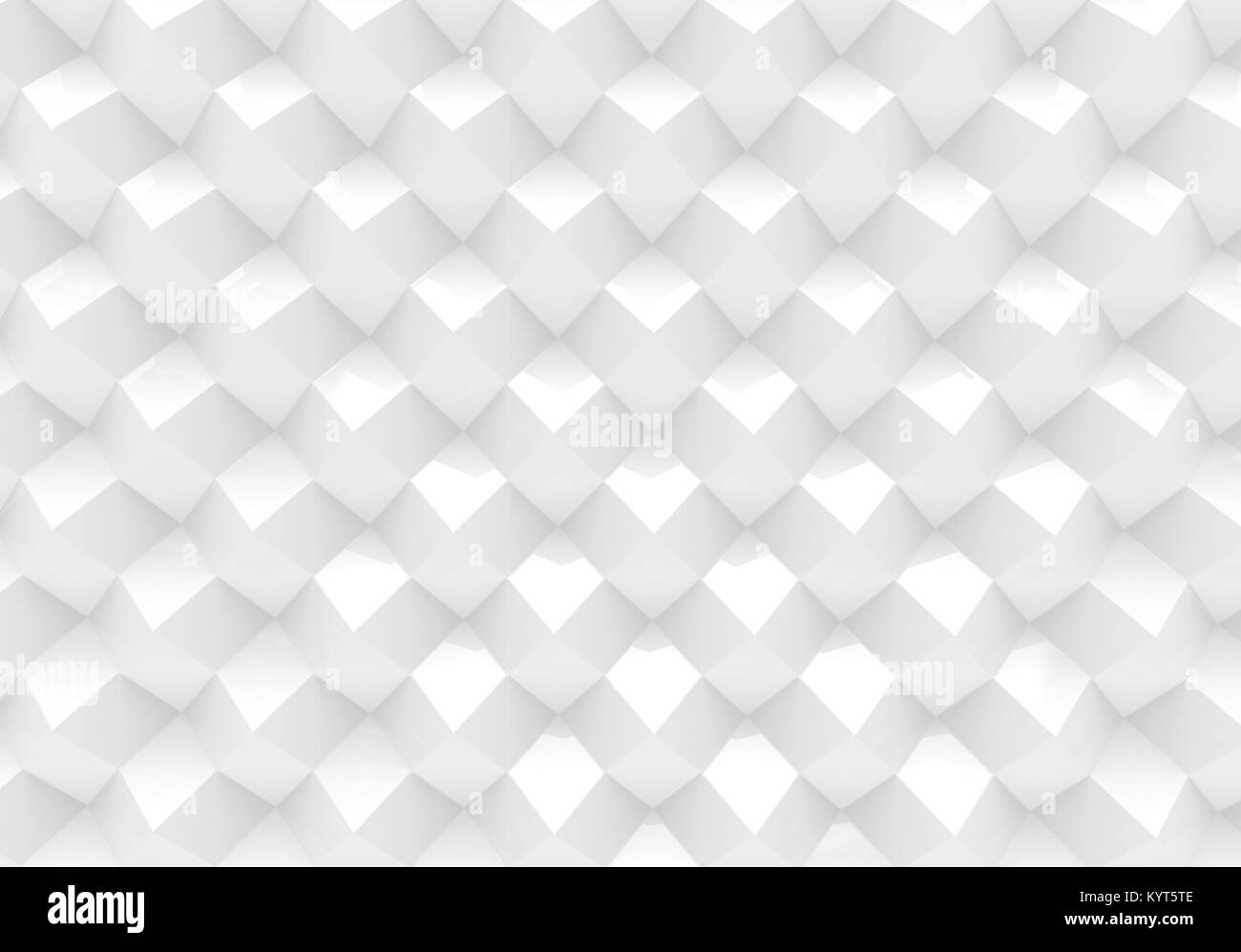 White geometric background, cubes pattern in 3d render Stock Photo - Alamy