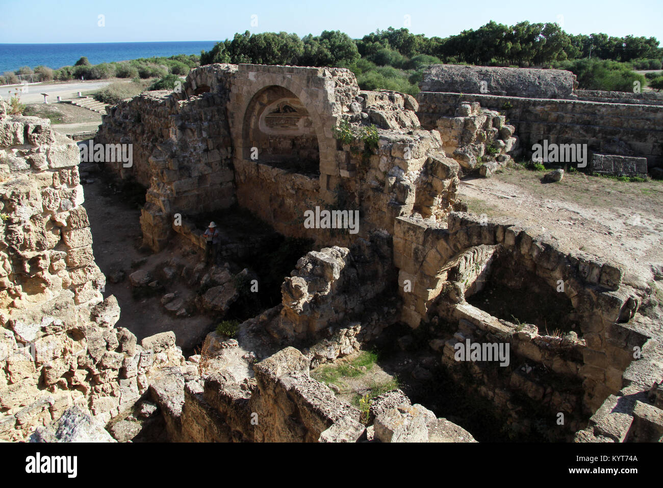 Roman bath in salamis hi-res stock photography and images - Alamy