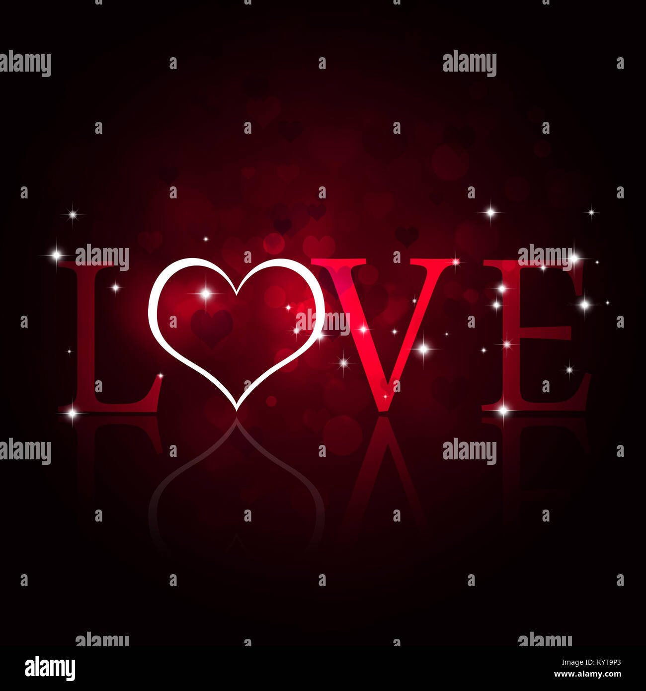 abstract heart valentine lovely background for gift cards Stock Photo
