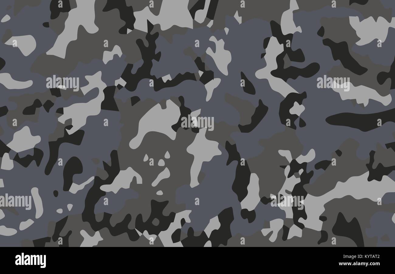 Grey Camouflage Texture Vector Graphic Background Stock Vector