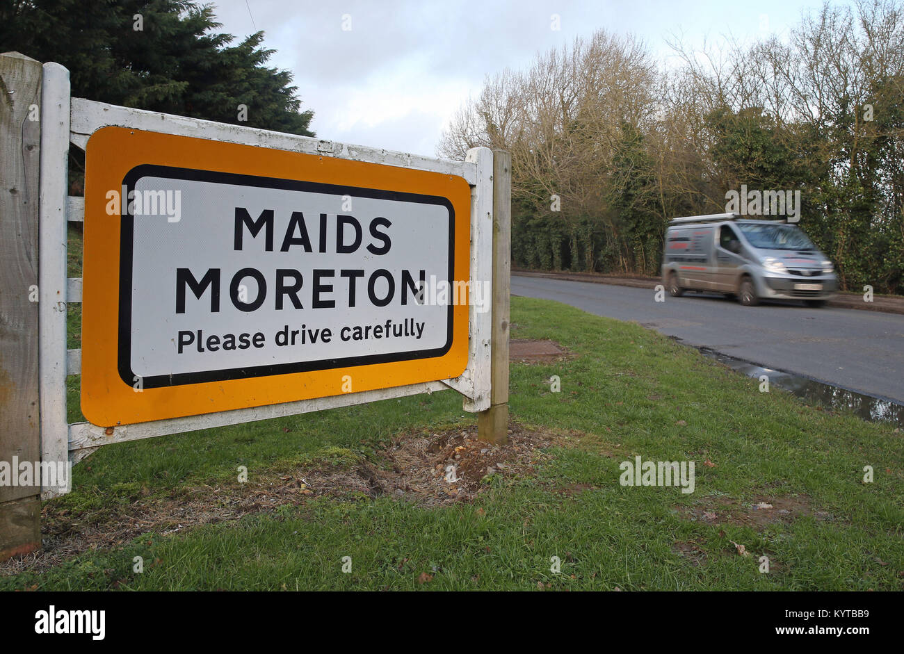 A sign for maids moreton hires stock photography and images Alamy