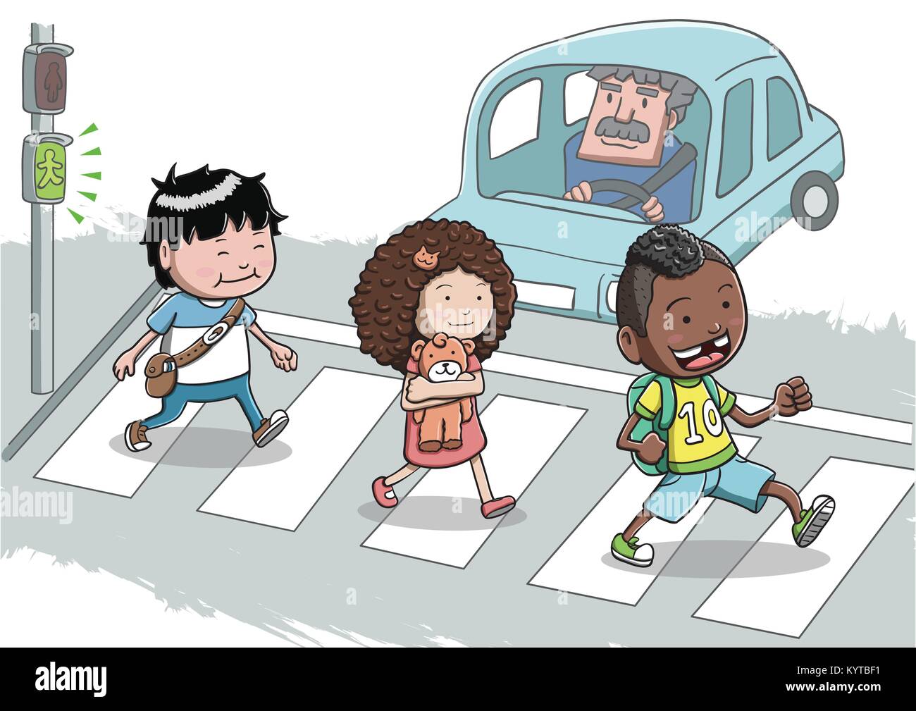 Must be waiting. Нарисовать пешеходный переход. Переход по пешеходному переходу для детей. Дорога рисунок для детей. Пешеходный переход мультяшный.