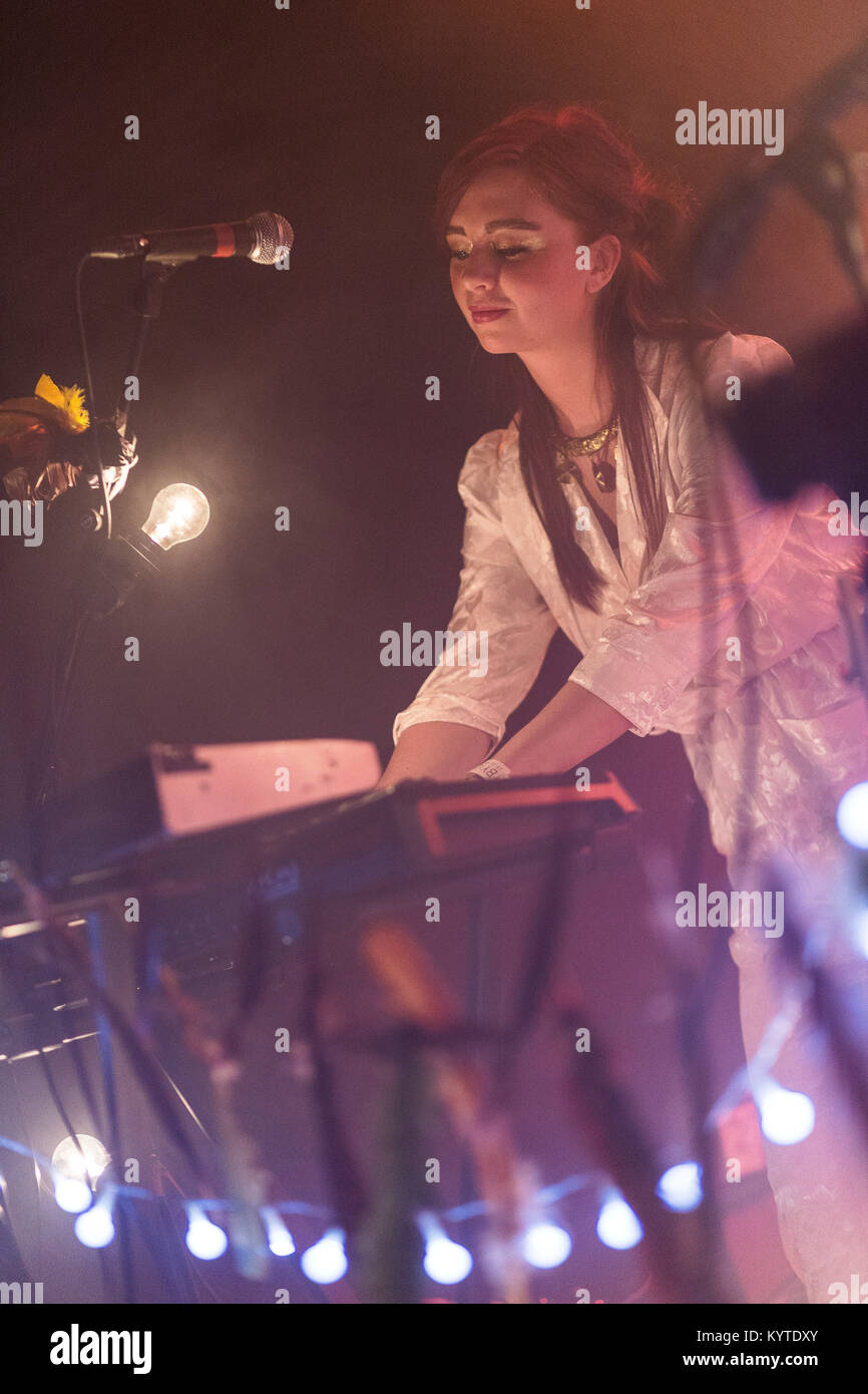 The Norwegian indie pop band Highasakite performs a live concert at the