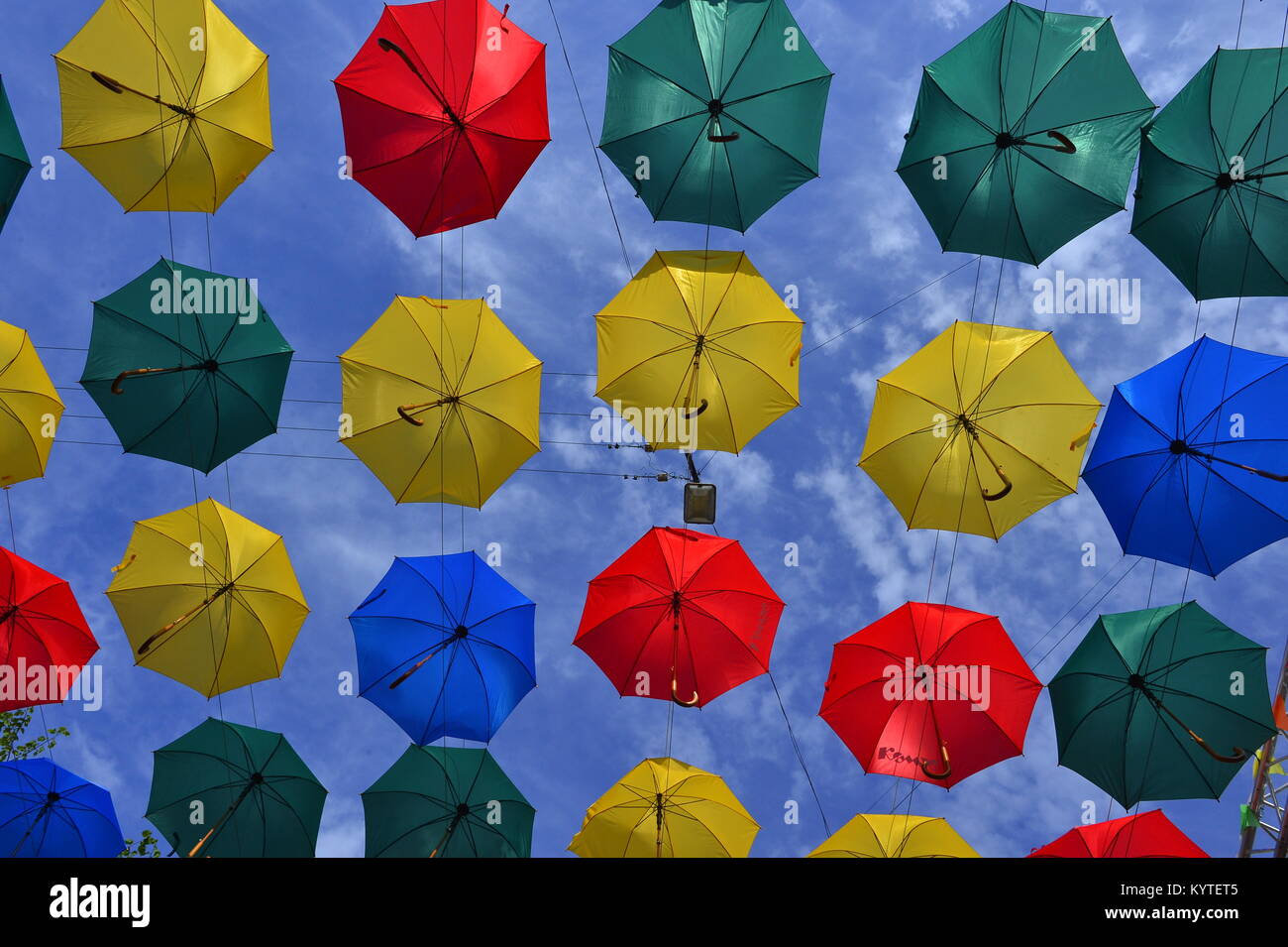 Shop umbrella decoration hi-res stock photography and images - Alamy