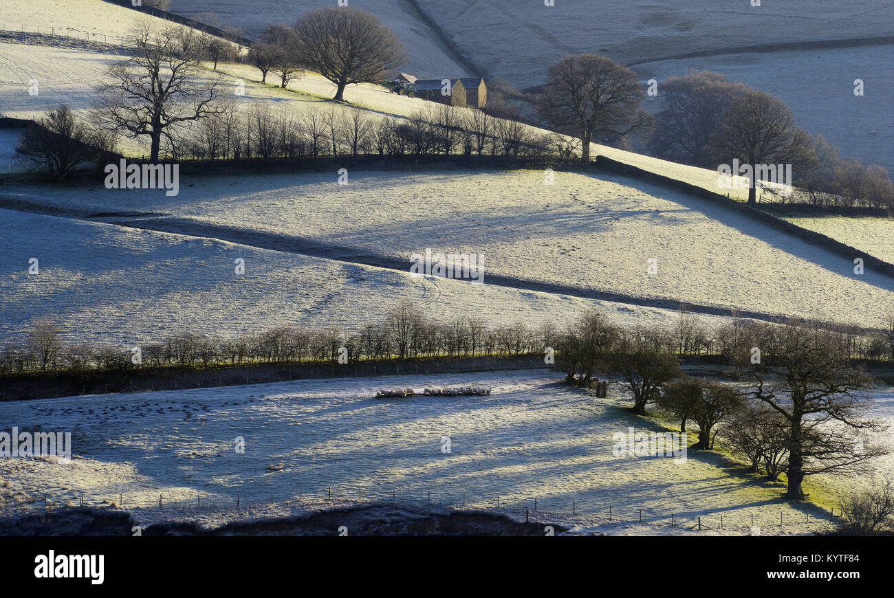 Winter in the Upper Derwent Valley Stock Photo