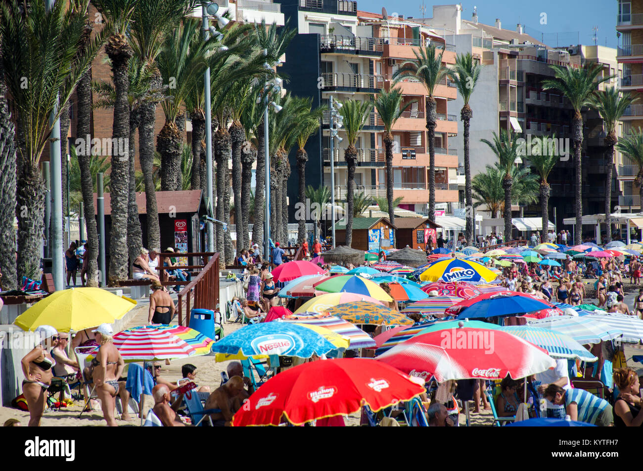 London, UK, 09/10/2017  Torrevieja in the Costa Blanca in the province of Alicant Stock Photo