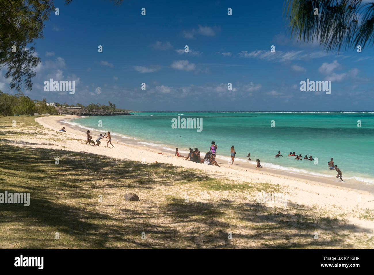 Strand und Bucht von Saint Francois, Insel Rodrigues, Mauritius, Afrika