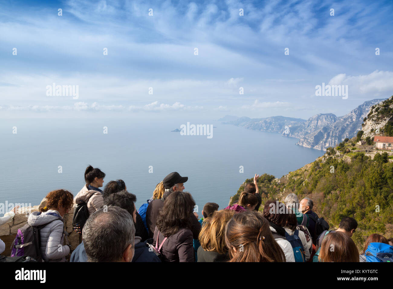 Sentiero degli Dei (Italy) Trekking route from Agerola to Nocelle in