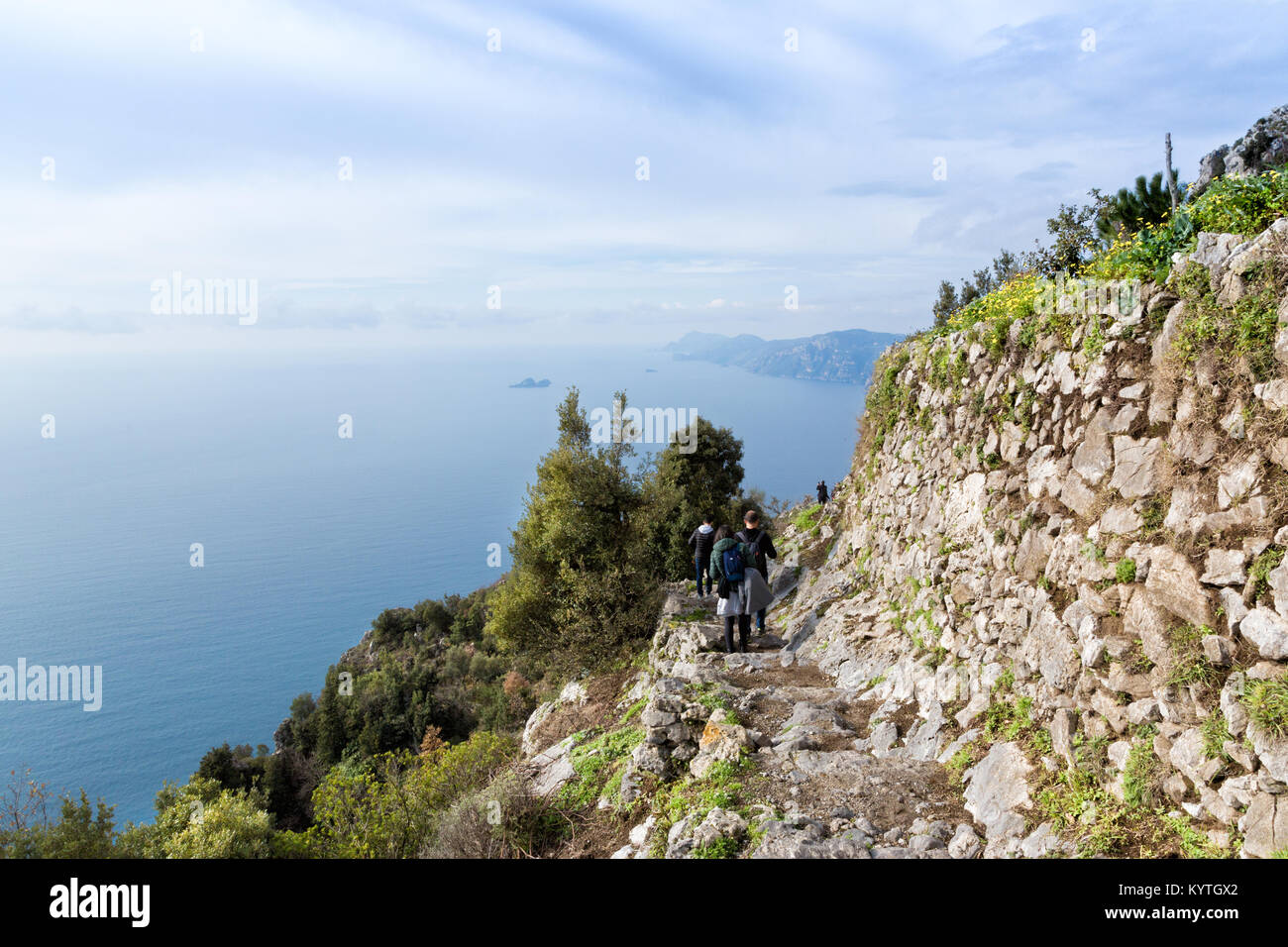 Sentiero degli Dei (Italy) Trekking route from Agerola to Nocelle in