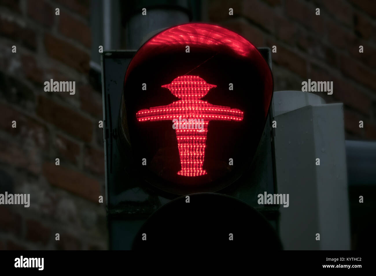 Ampelmann german traffic lights in Lübeck Stock Photo - Alamy
