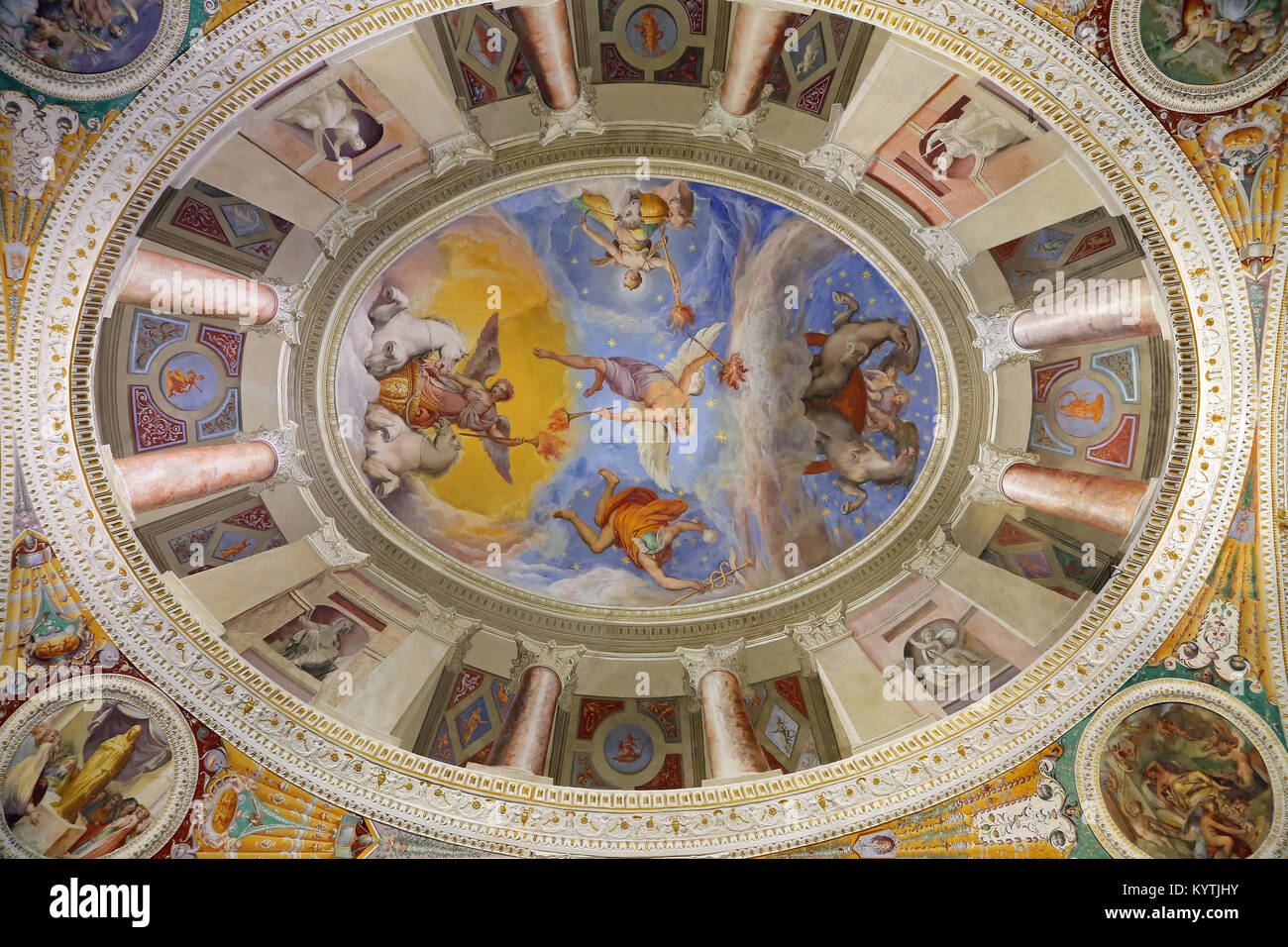 Villa Farnese - Room of the wall-makers Stock Photo - Alamy