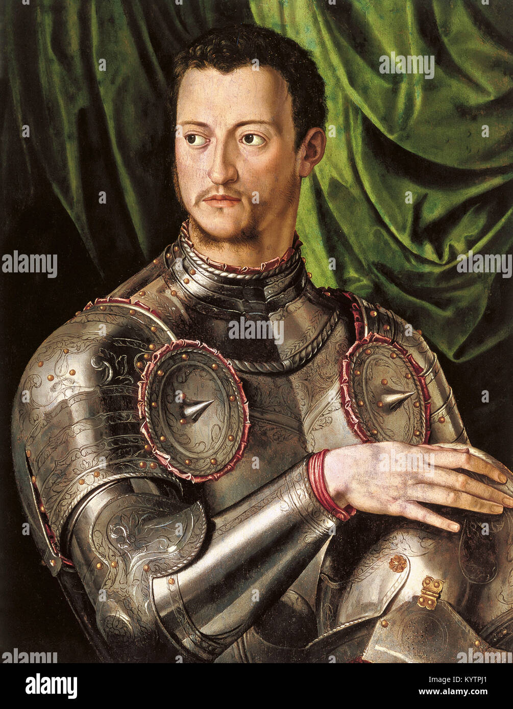 Agnolo Bronzino - Cosimo de Medici in Armour Stock Photo