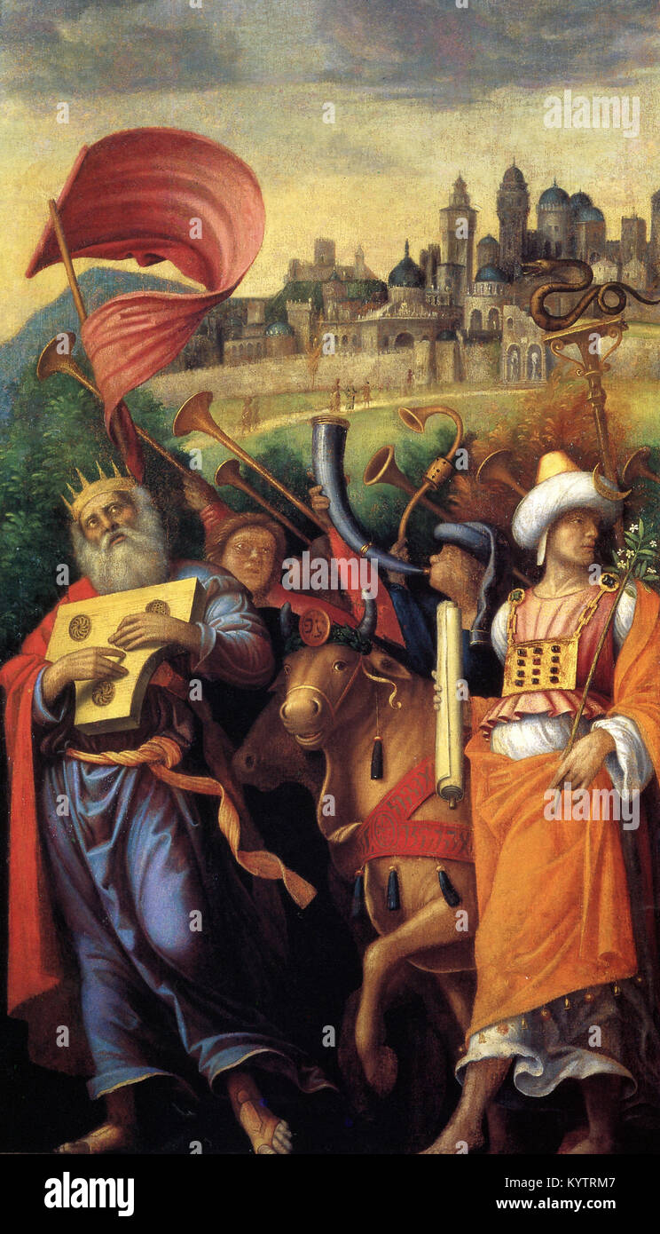 Correggio - David before the Ark of Covenant Stock Photo