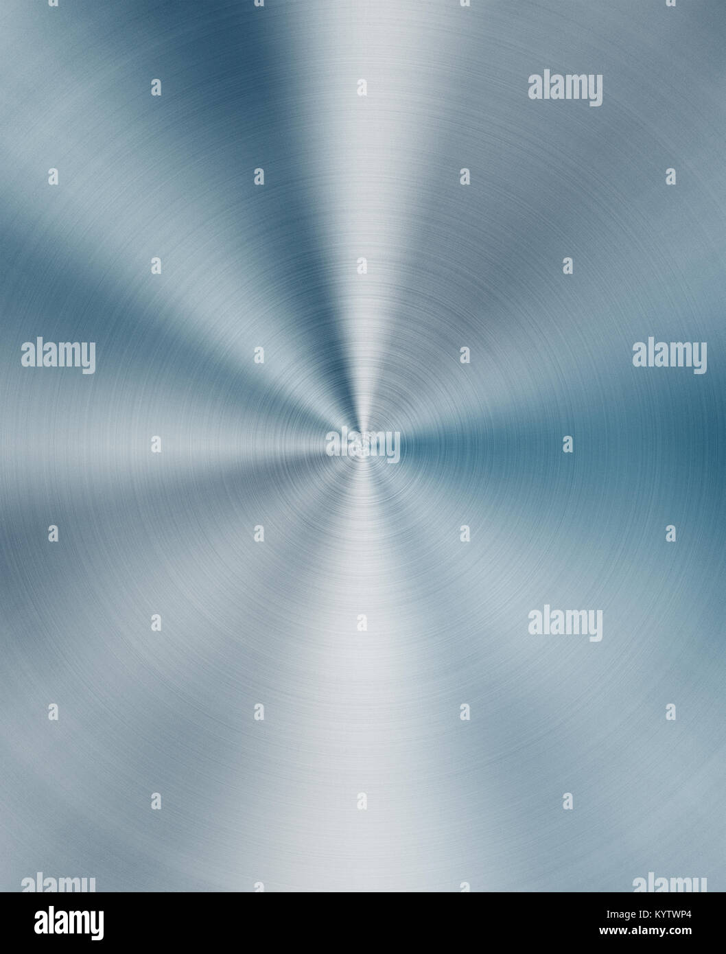 Shiny circular blue metal background Stock Photo