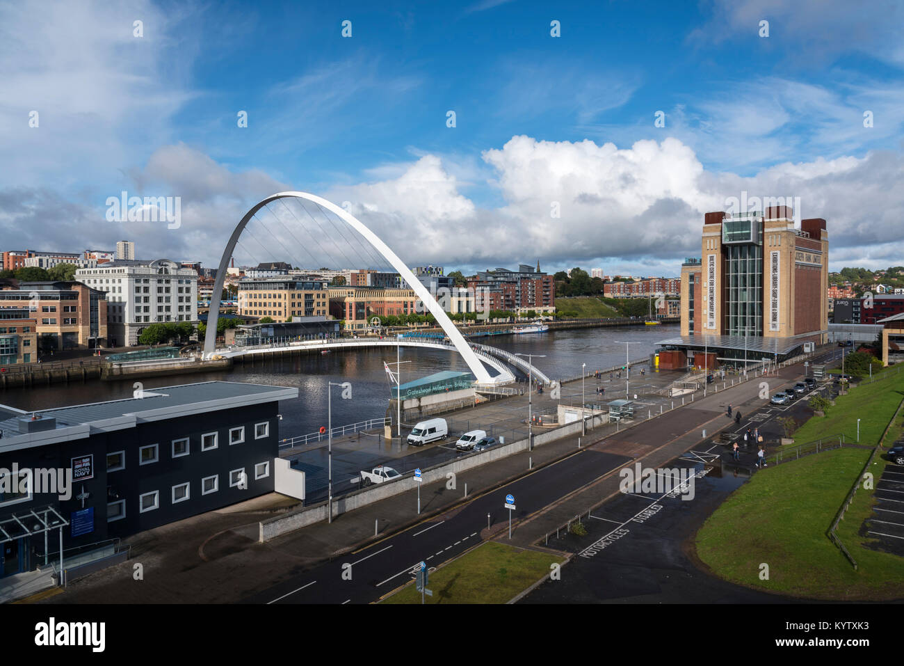 The Glory of Millennium Bridge, Gateshead Stock Photo