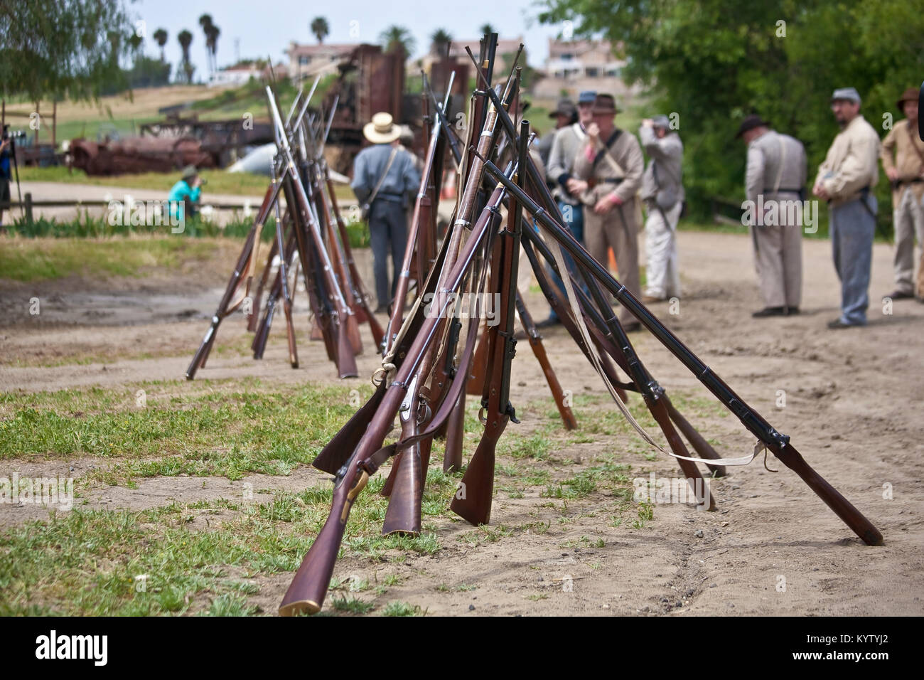 rifles and guns of the civil war era Stock Photo - Alamy