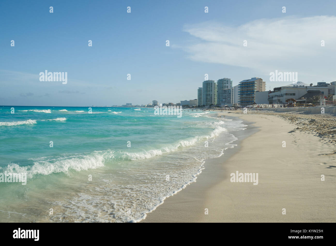 View of Cancun beach Stock Photo - Alamy