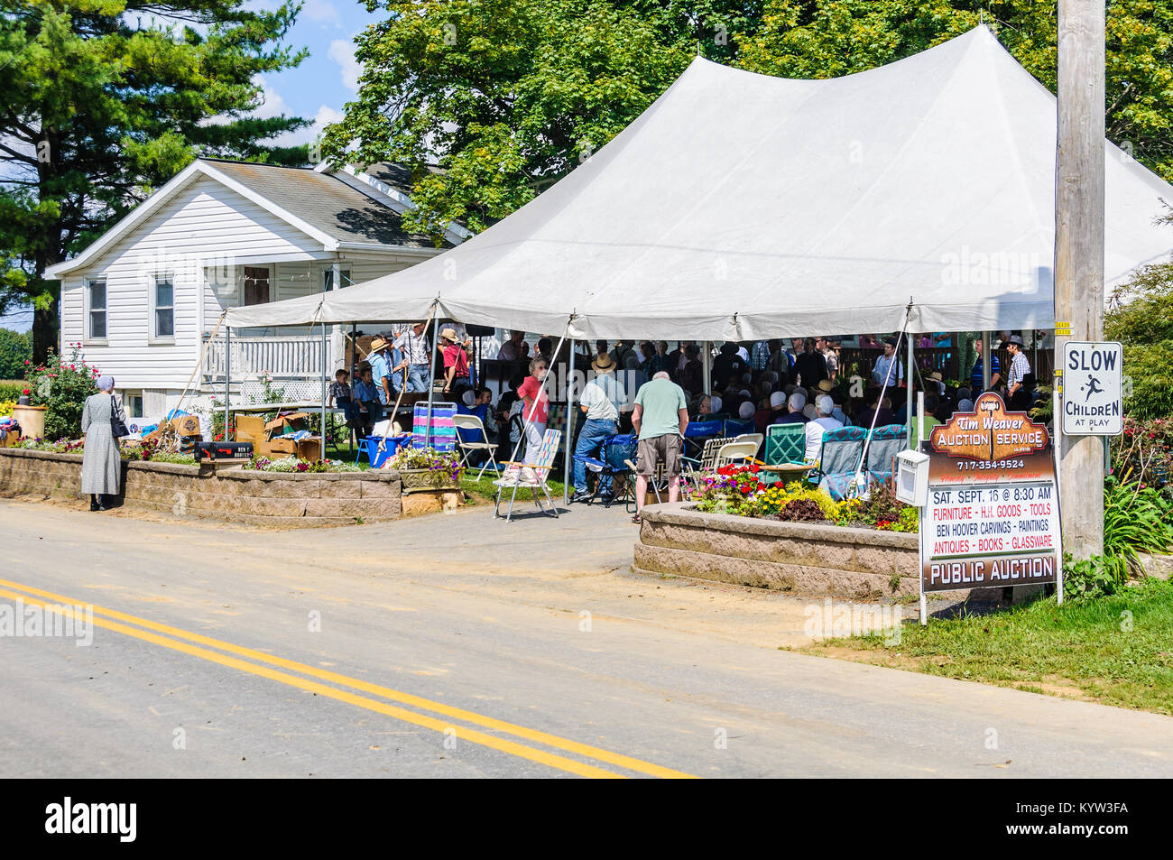 Pennsylvania amish auction hires stock photography and images Alamy