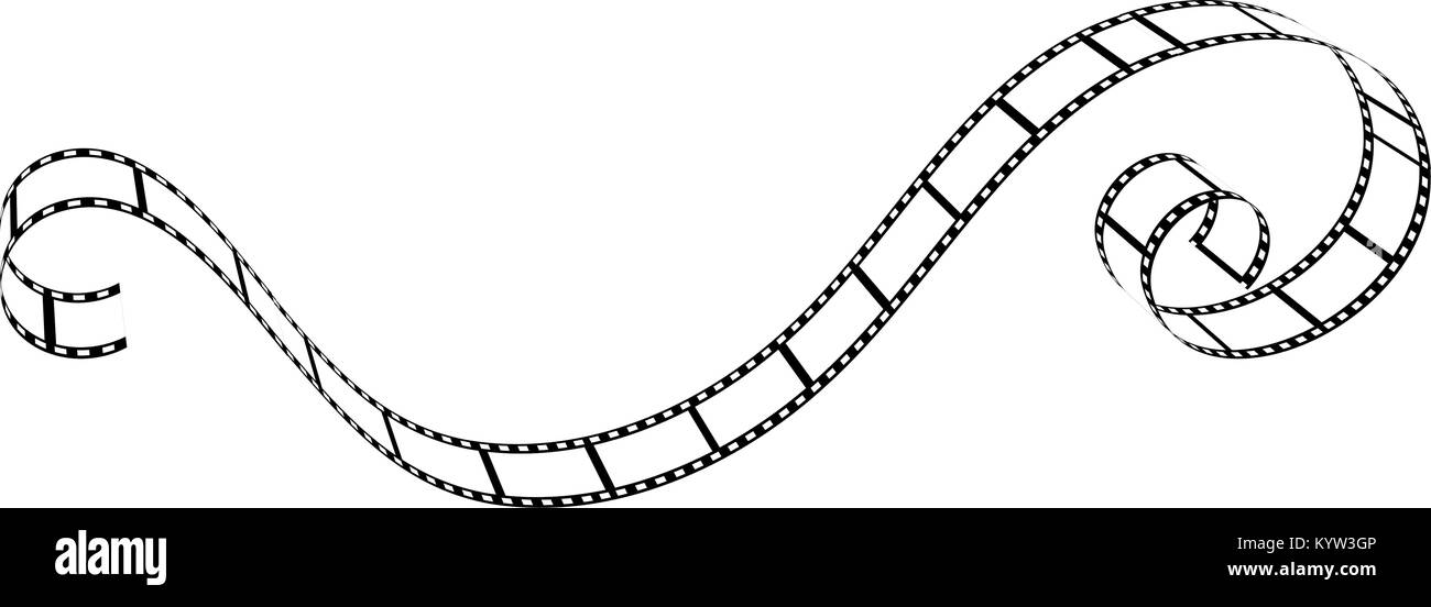 Film strip blank vintage Black and White Stock Photos & Images - Alamy